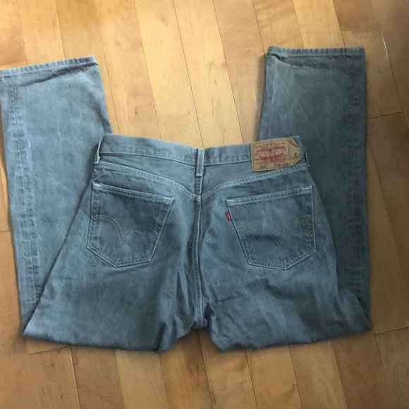 S O L D Levi’s 501 Grey Wash W 36 L 32 - Picture 7 of 7